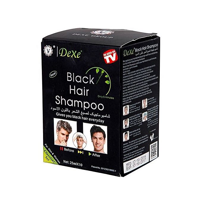 Dexe Black Hair Shampoo for Men 